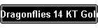 Dragonflies 14 KT Gold Dragonflies